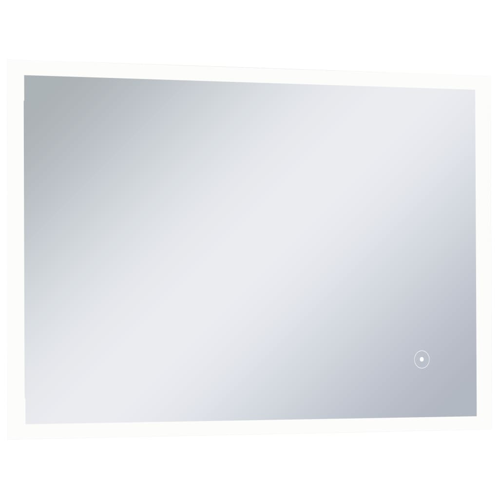 vidaXL Kopalniško LED stensko ogledalo s senzorjem na dotik 100x60 cm