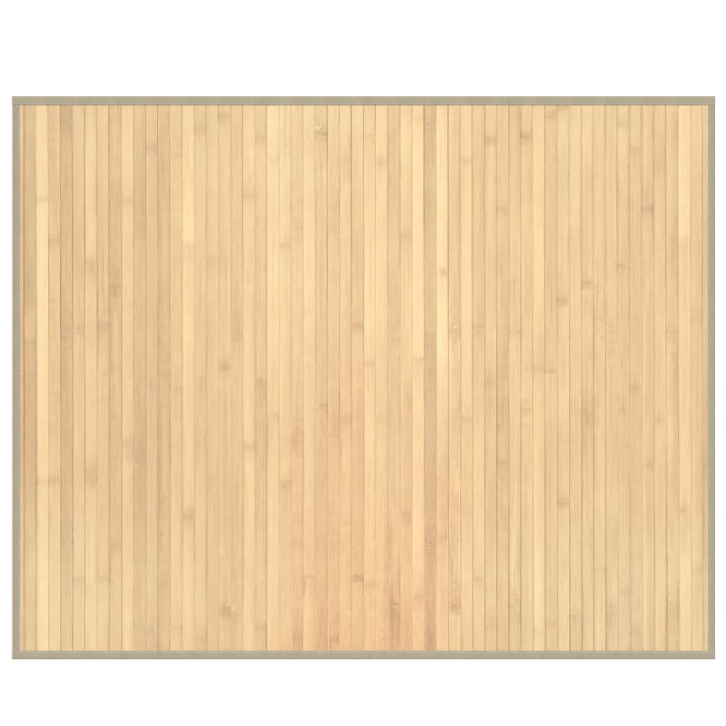 vidaXL Preproga pravokotna svetlo naravna 80x100 cm bambus