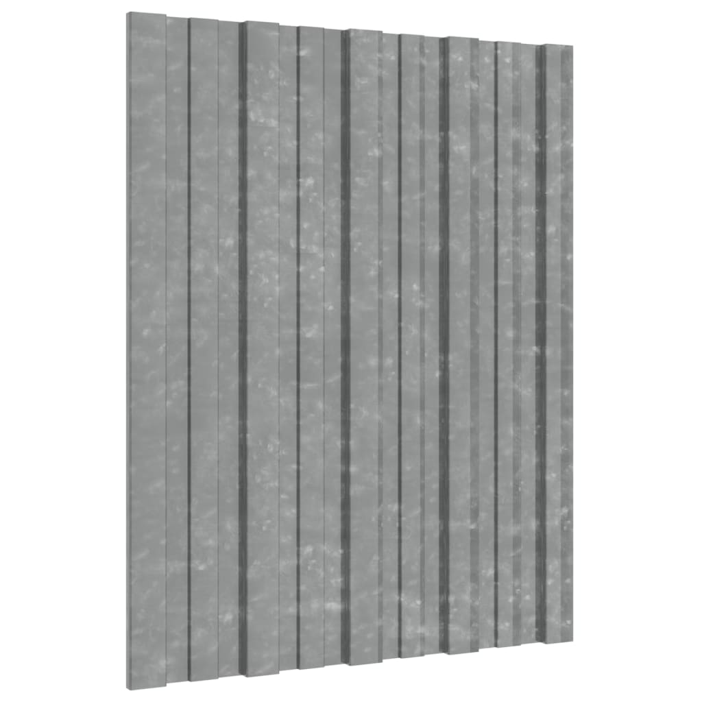 vidaXL Strešni paneli 12 kosov pocinkano jeklo srebrni 60x45 cm