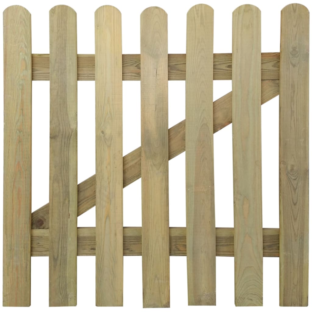 vidaXL Vrtna vrata lesena 100x100 cm