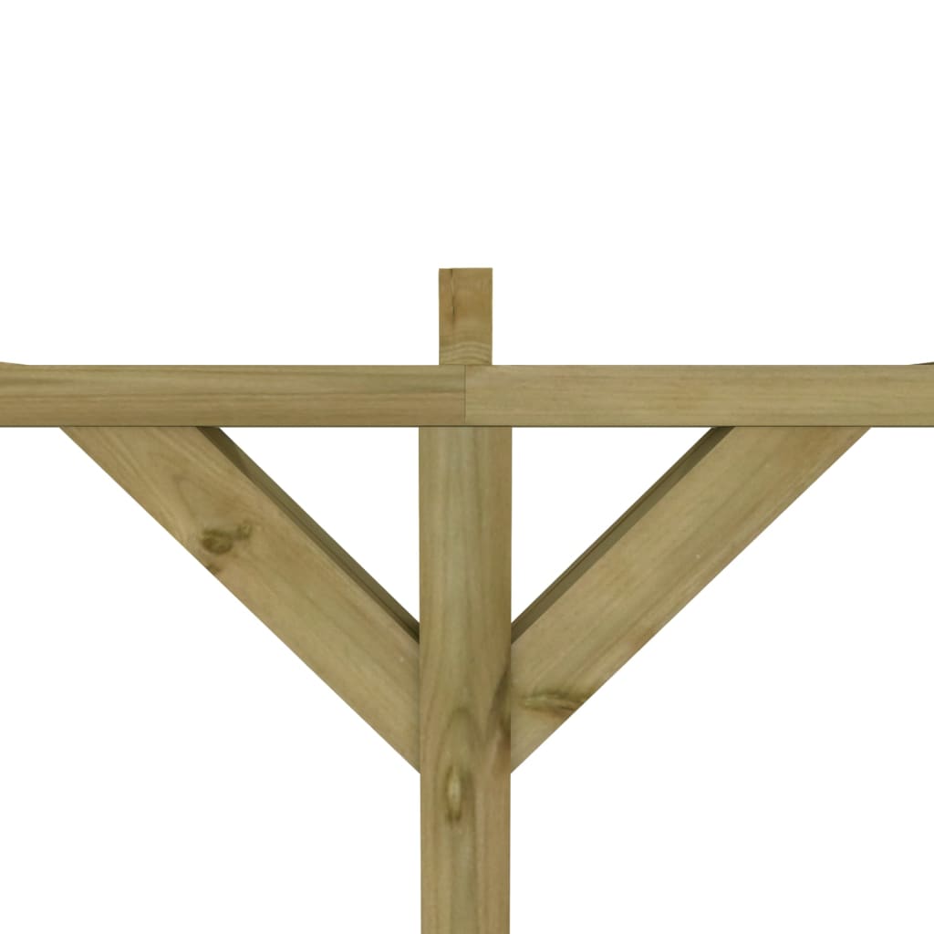 vidaXL Prislonska pergola 2x4x2,2 m lesena