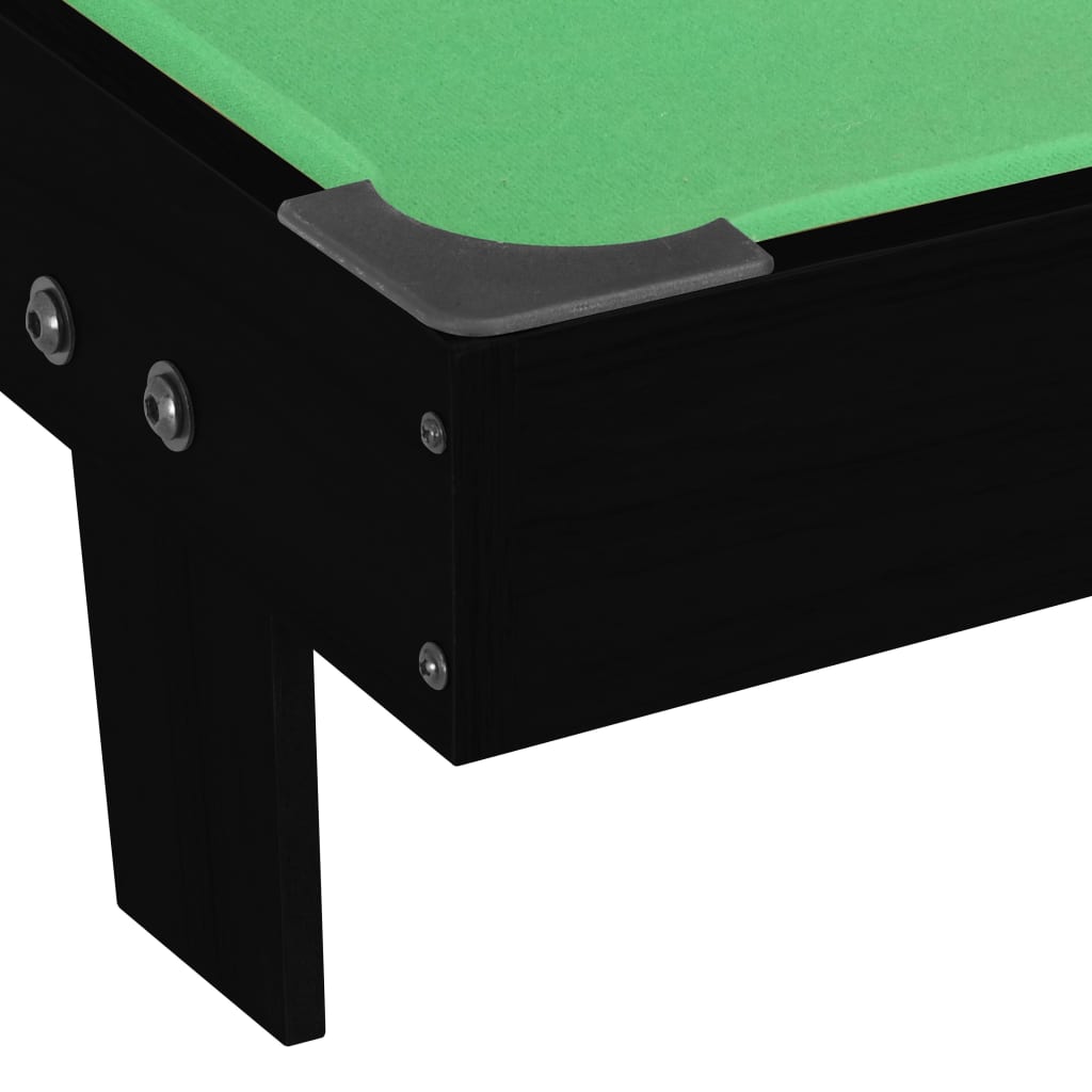 vidaXL Mini biljard miza 1-metrska 92x52x19 cm črna in zelena