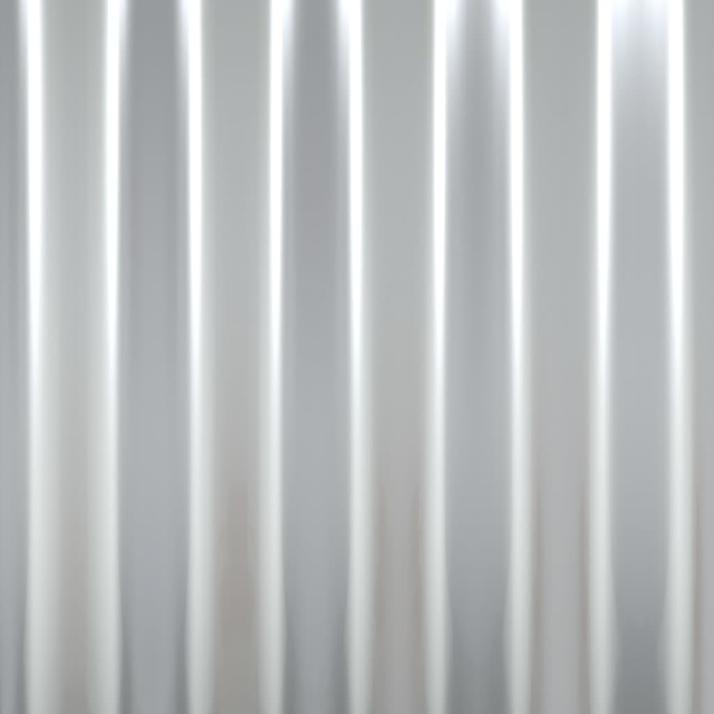 vidaXL Strešne plošče 12 kosov prašno barvano jeklo srebrne 60x36 cm