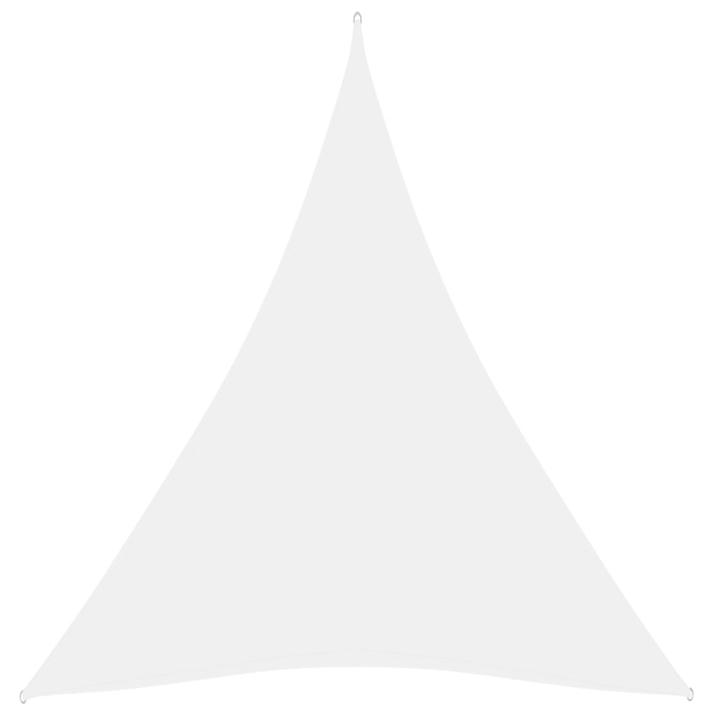 vidaXL Senčno jadro oksford blago trikotno 4x5x5 m belo