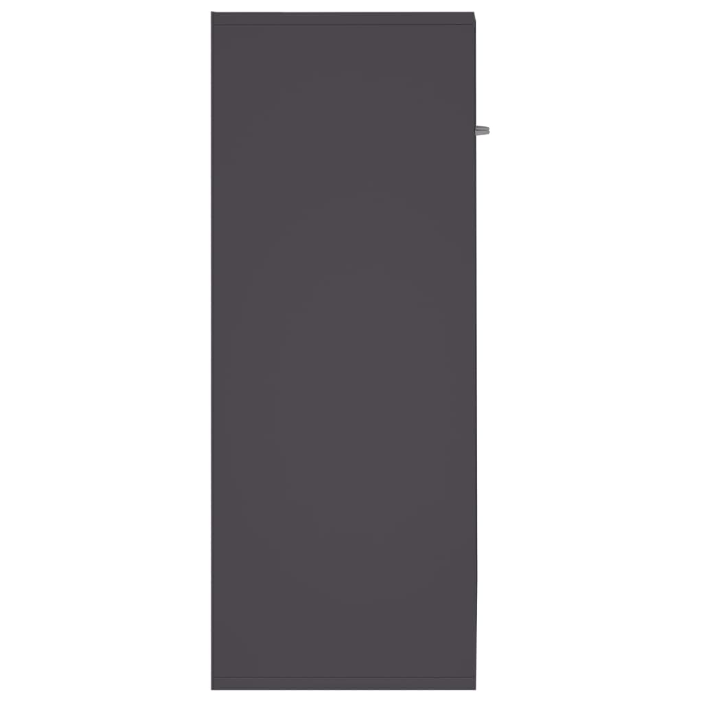 vidaXL Komoda siva 60x30x75 cm iverna plošča