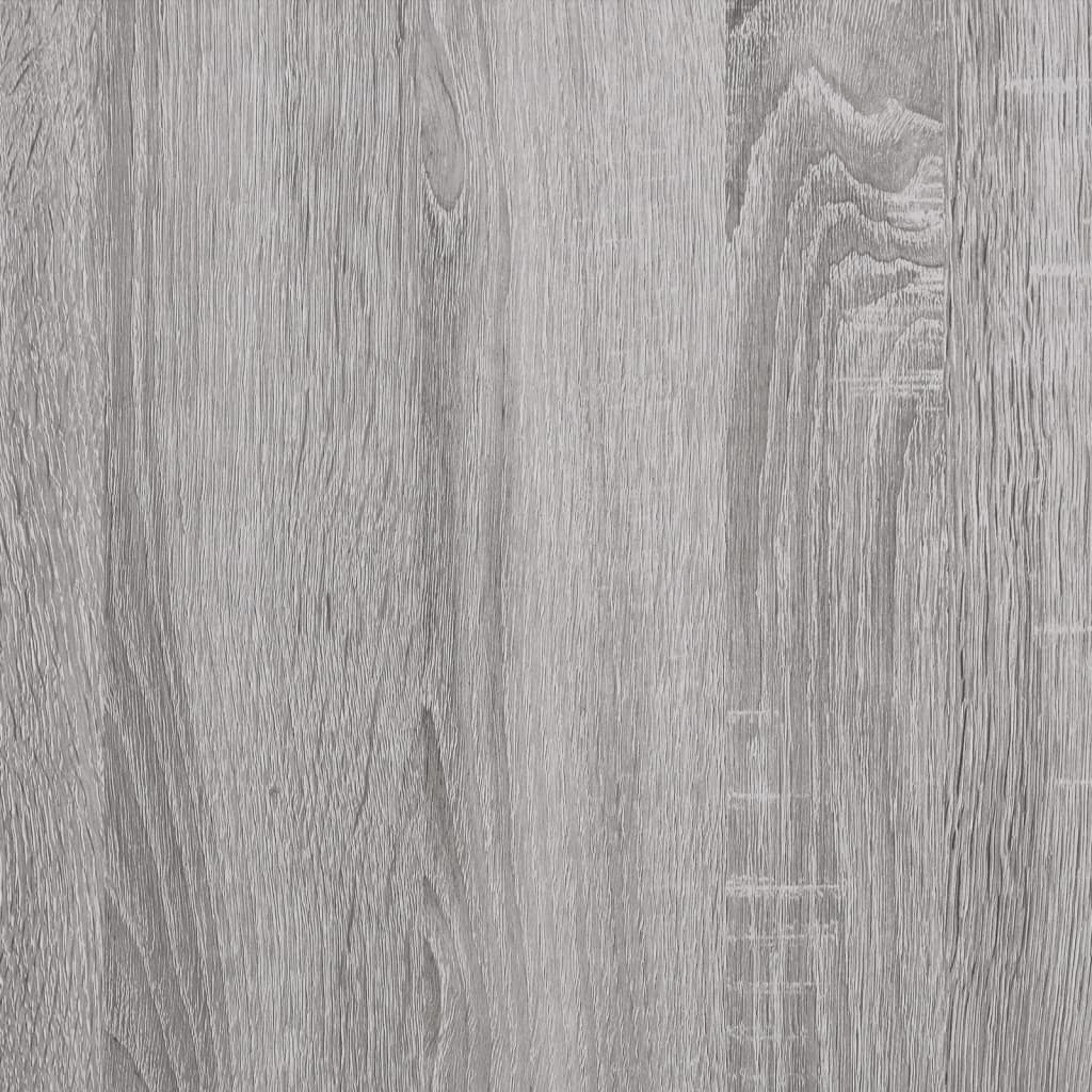 vidaXL Knjižna omara z vrati siva sonoma 136x37x109 cm inženirski les
