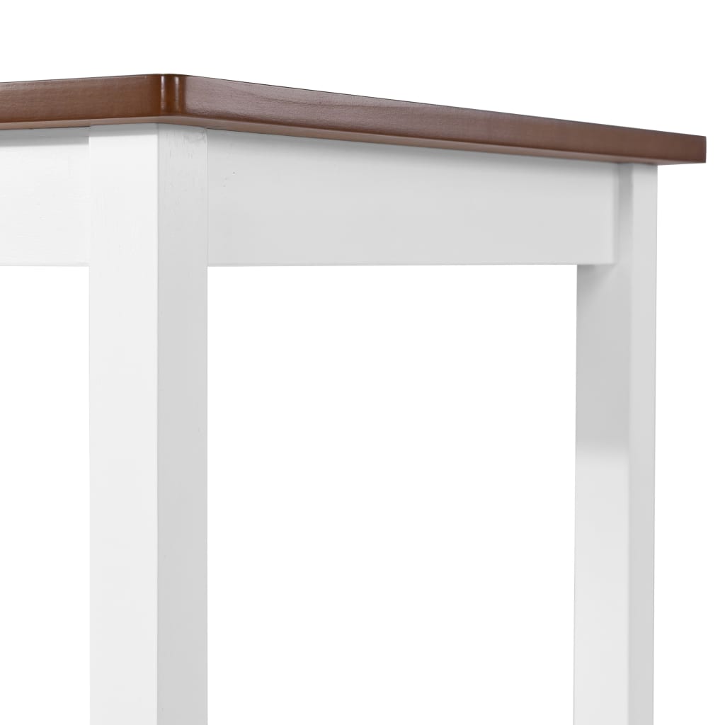 vidaXL Barska mizica in stolčki 3 delni komplet iz trdnega lesa