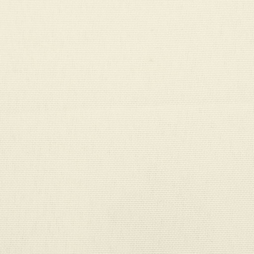 vidaXL Blazina za vrtno klop kremno bela 150x50x7 cm oxford tkanina