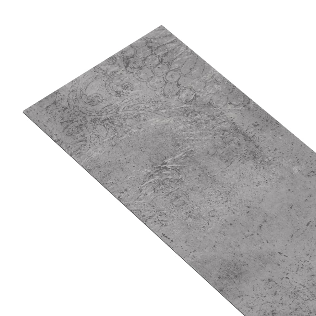 vidaXL Nesamolepilne PVC talne plošče 5,26 m² 2 mm cementno rjave