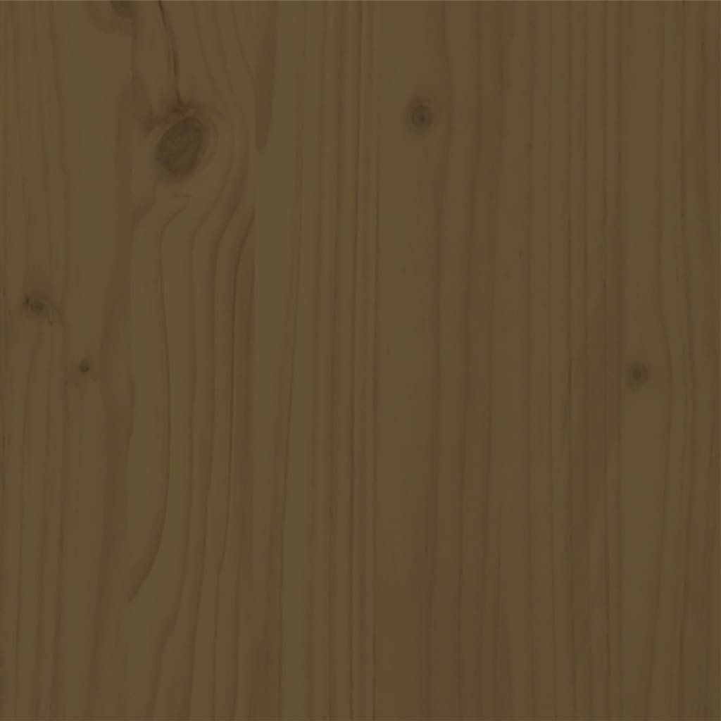 vidaXL Posteljni okvir medeno rjav iz trdne borovine 140x190 cm