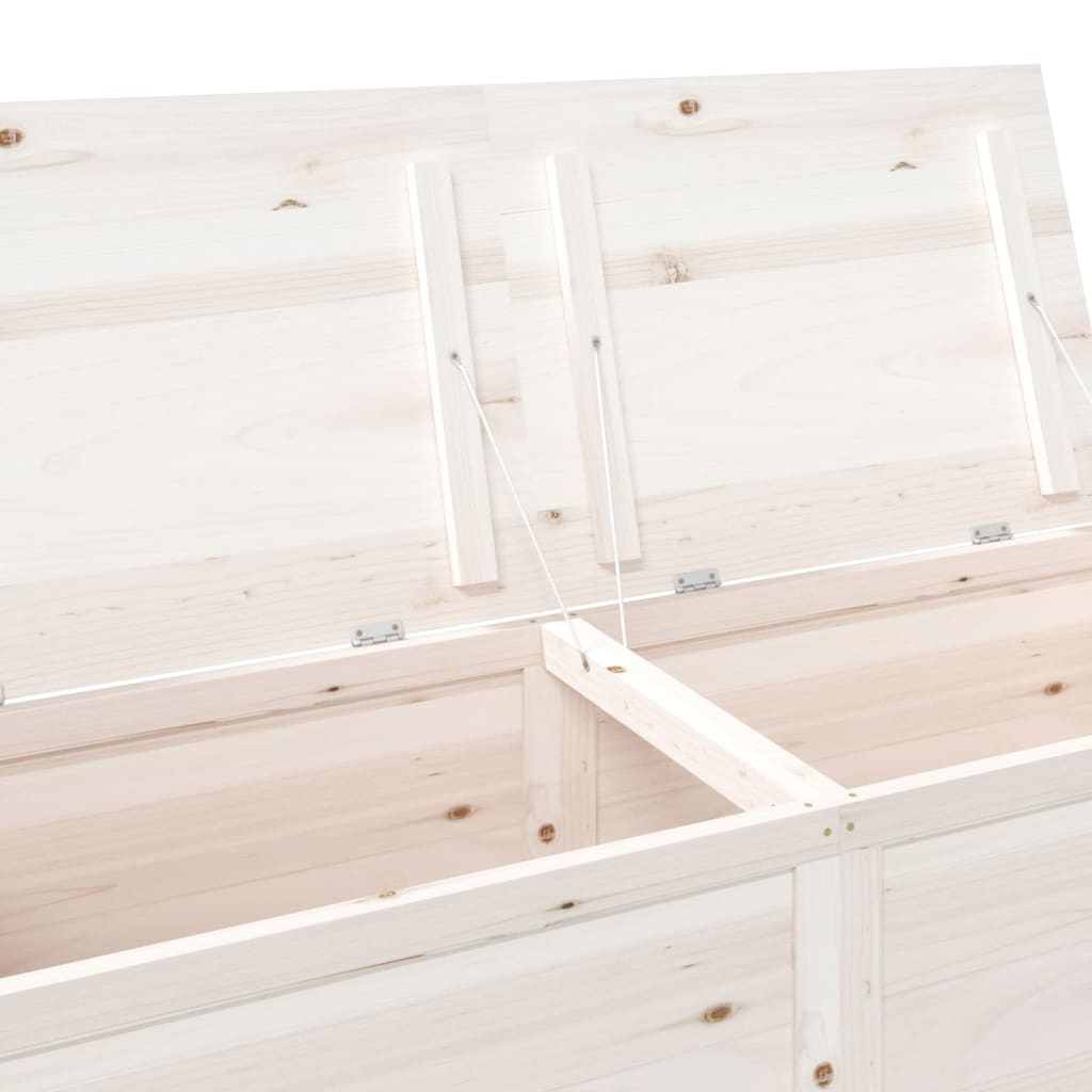 vidaXL Zunanja škatla za blazine bela 150x50x56 cm trden les jelke