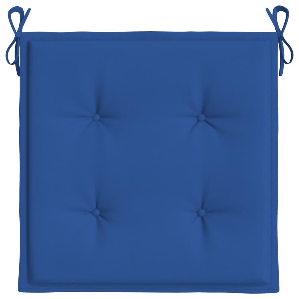 vidaXL Blazine za vrtne stole 4 kosi modre 50x50x3 cm oxford tkanina
