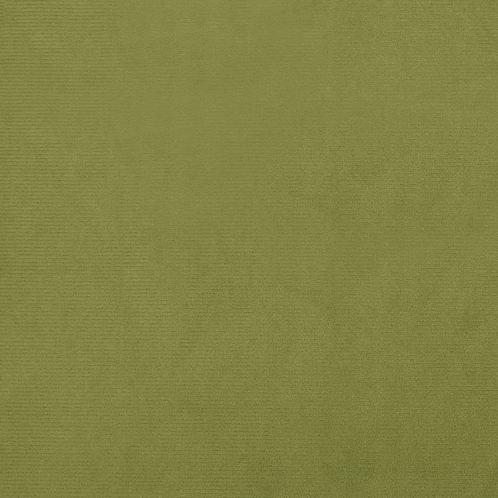 vidaXL Gugalni stol svetlo zelen žamet