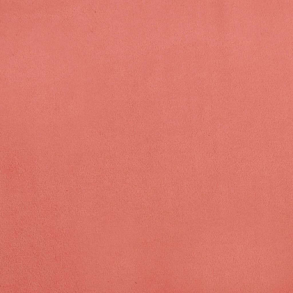 vidaXL Stolček za noge roza 60x60x36 cm žamet