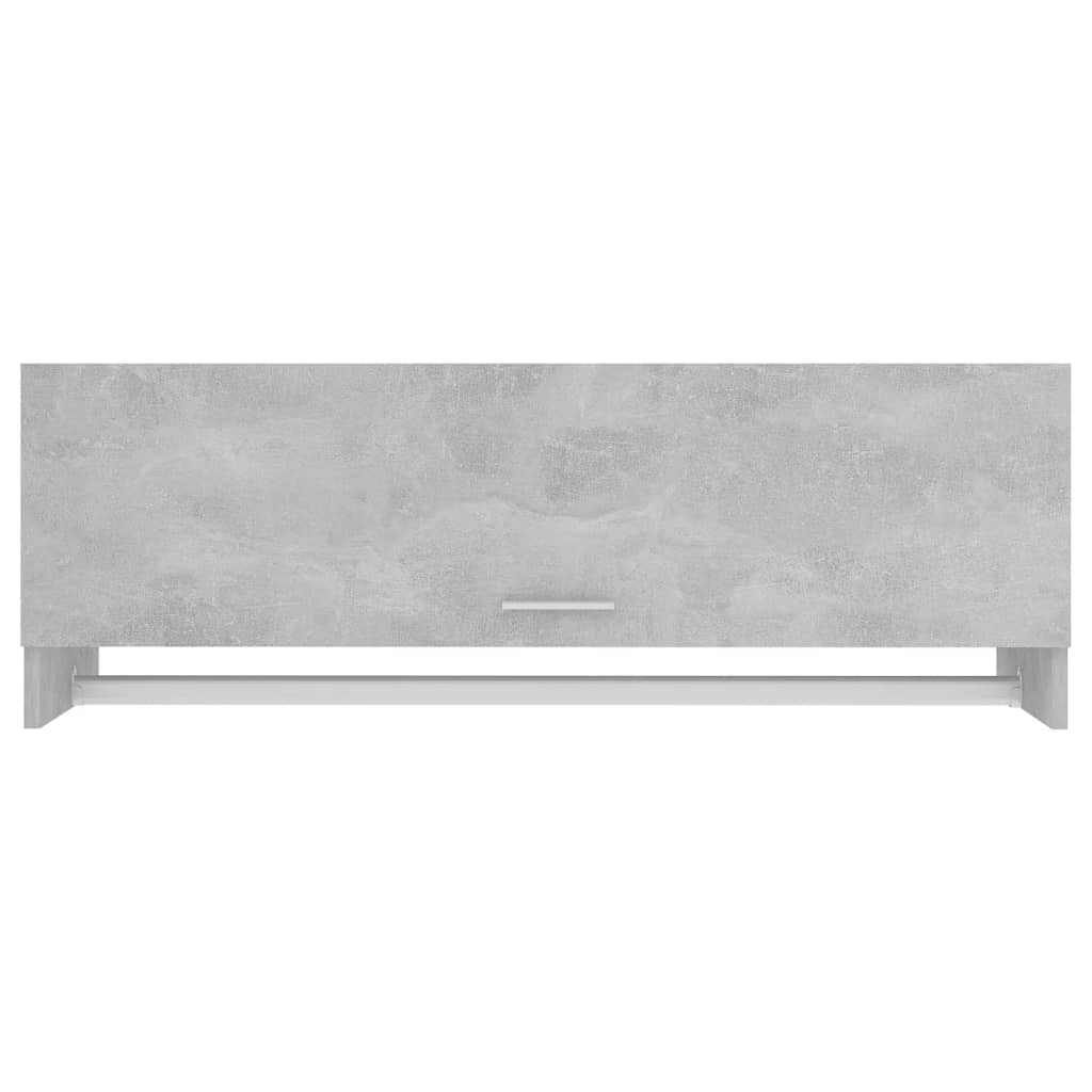 vidaXL Garderobna omara betonsko siva 100x32,5x35 cm iverna plošča
