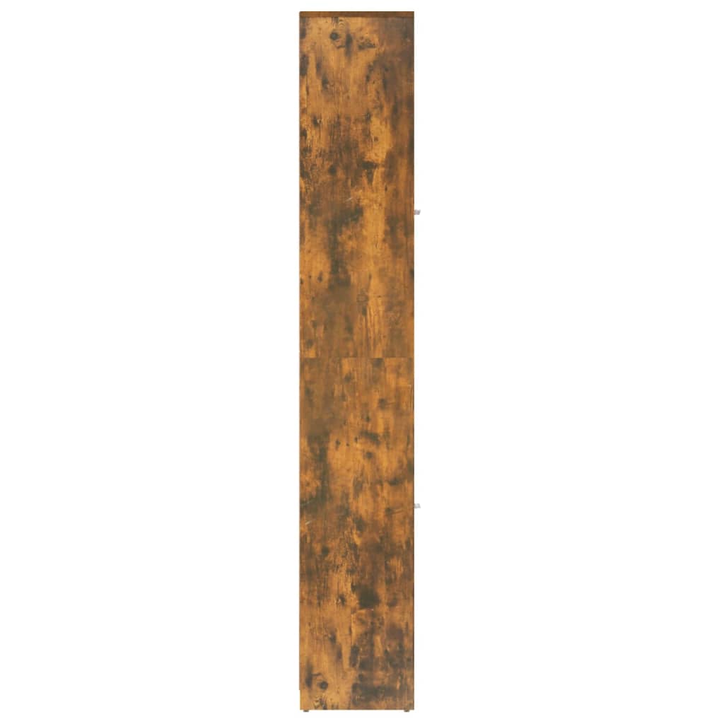 vidaXL Kopalniška omarica dim. hrast 30x30x183,5 cm inženirski les