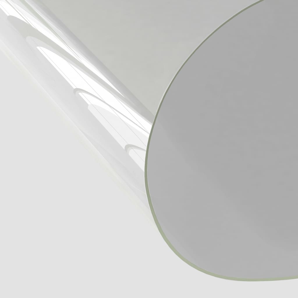vidaXL Zaščita za mizo prozorna 80x80 cm 2 mm PVC