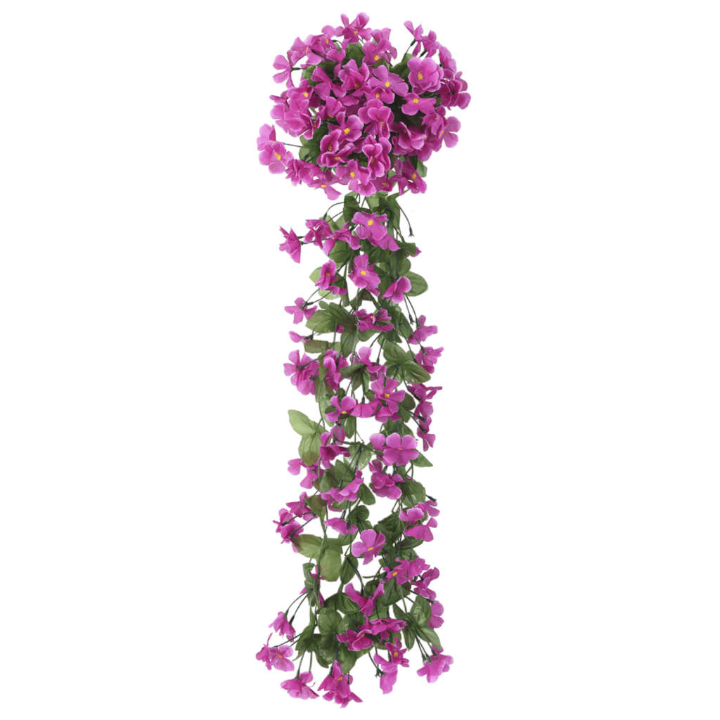 vidaXL Girlanda iz umetnega cvetja 3 kosi svetlo vijolična 85 cm
