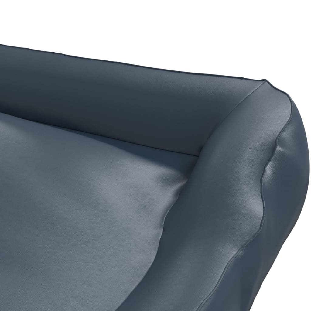 vidaXL Pasja postelja temno modra 120x100x27 cm umetno usnje
