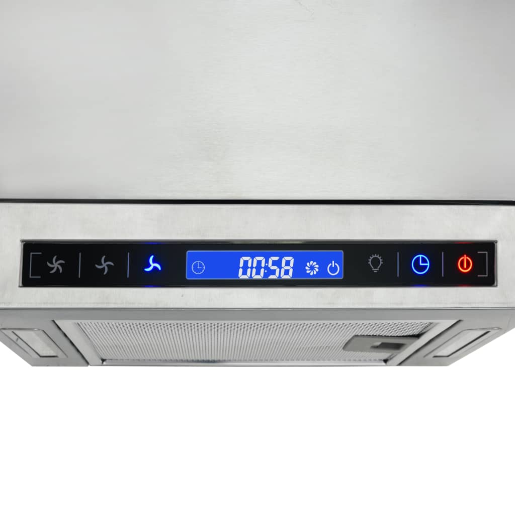 vidaXL Otočna kuhinjska napa LCD zaslon na dotik 756 m³/h LED