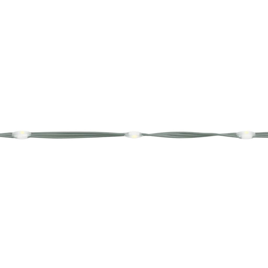 vidaXL Osvetljena novoletna jelka na drogu 200 LED barvita 180 cm