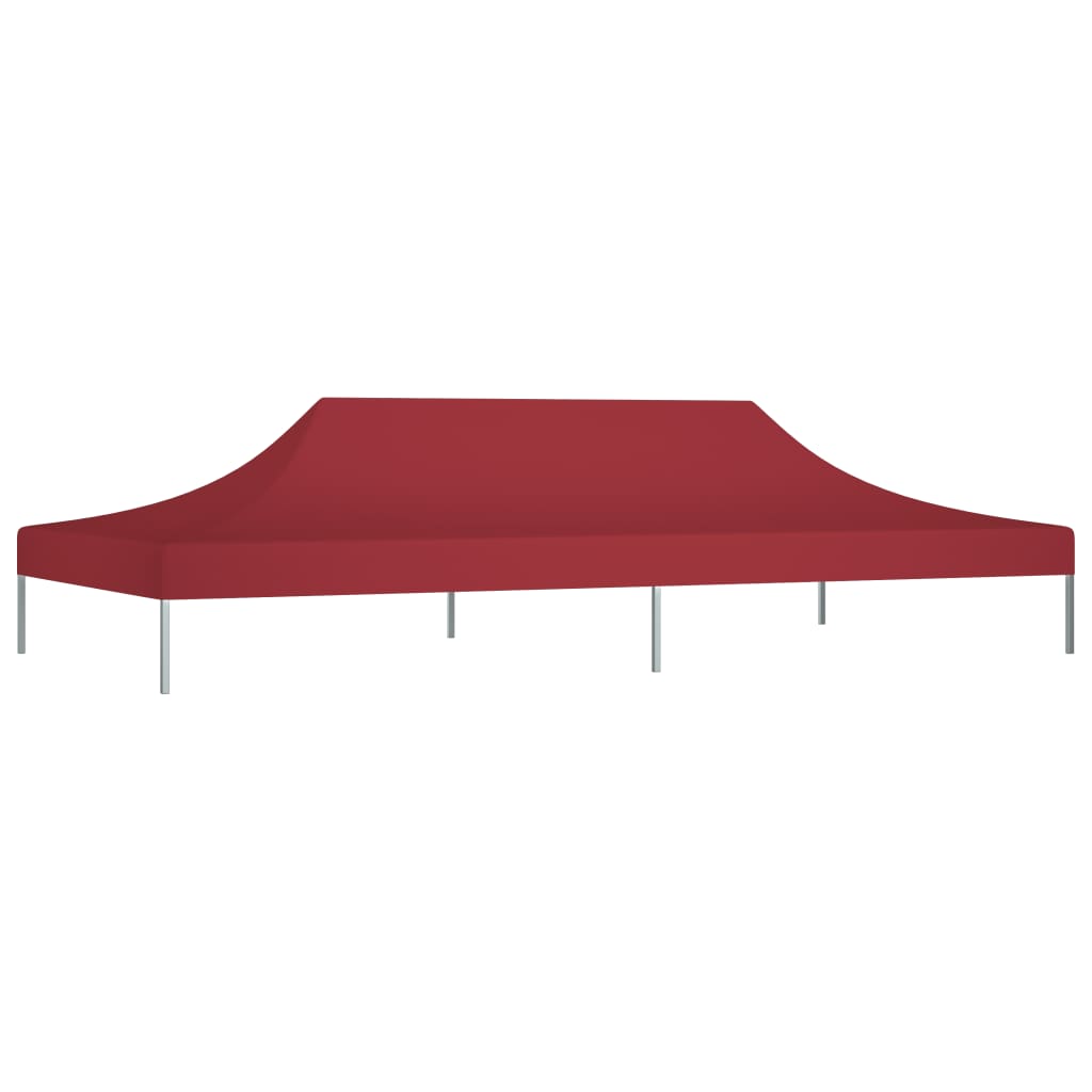 vidaXL Streha za vrtni šotor 6x3 m bordo 270 g/m²