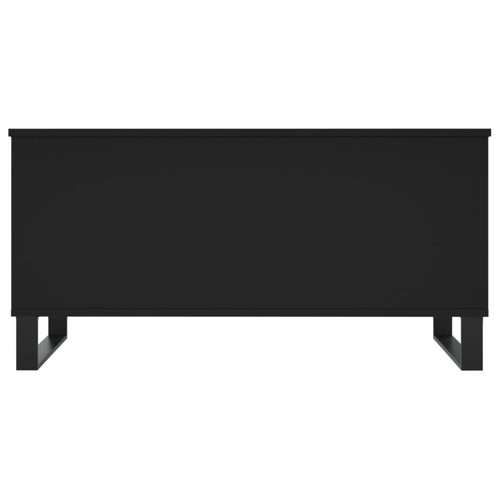 vidaXL Klubska mizica črna 90x44,5x45 cm inženirski les