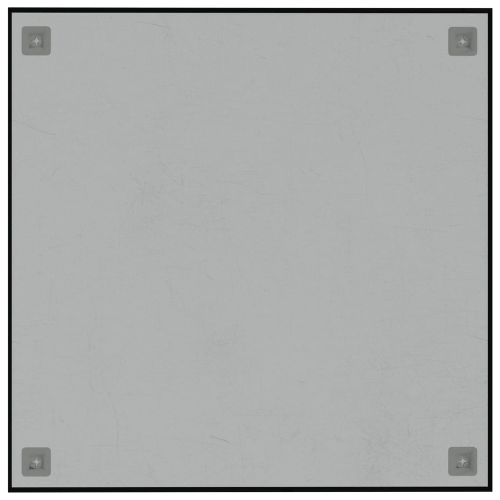 vidaXL Stenska magnetna tabla črna 60x60 cm kaljeno steklo