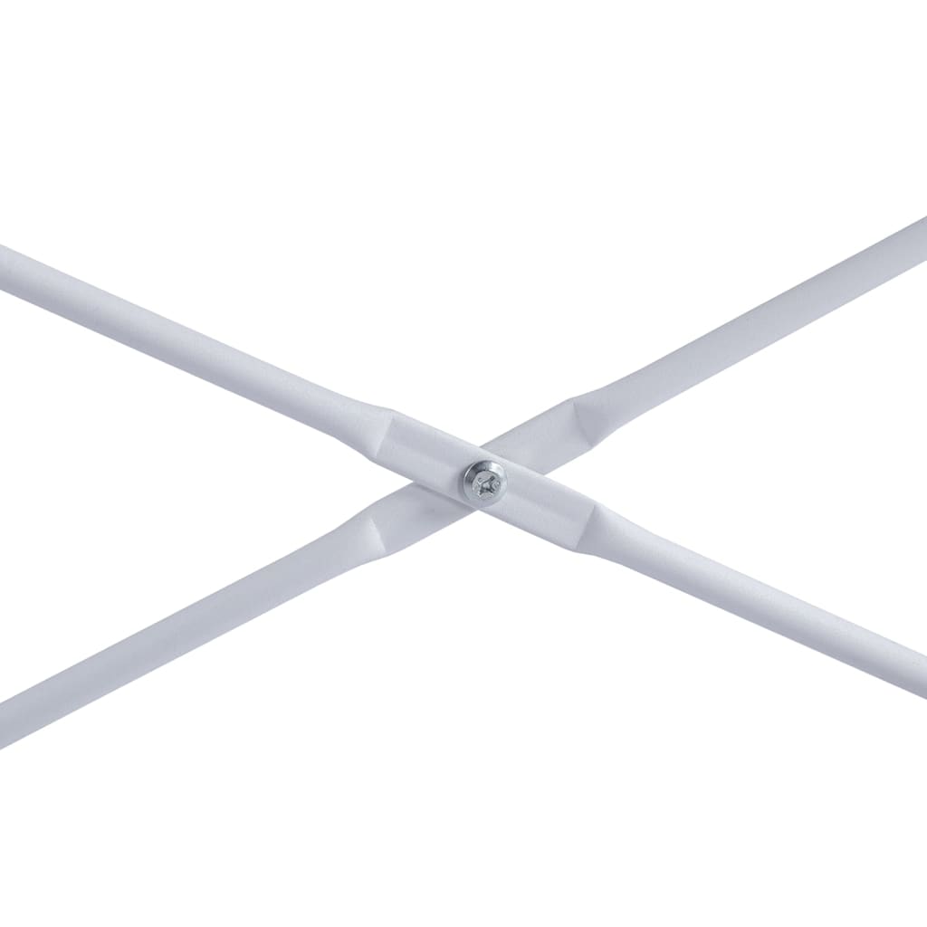 vidaXL Računalniška miza bela in hrast 110x60x138 cm iverna plošča