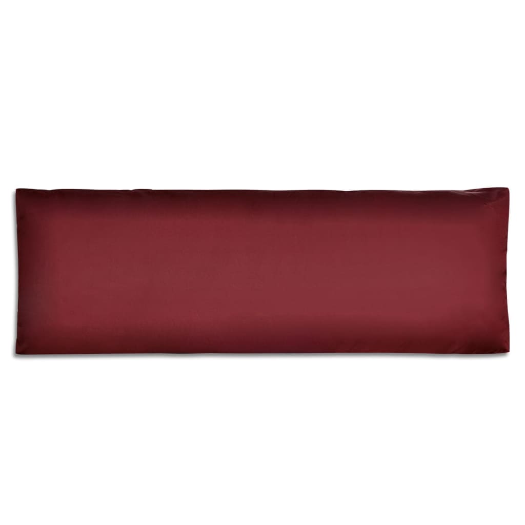 vidaXL Oblazinjena blazina za hrbet vinsko rdeče barve 120x40x10 cm