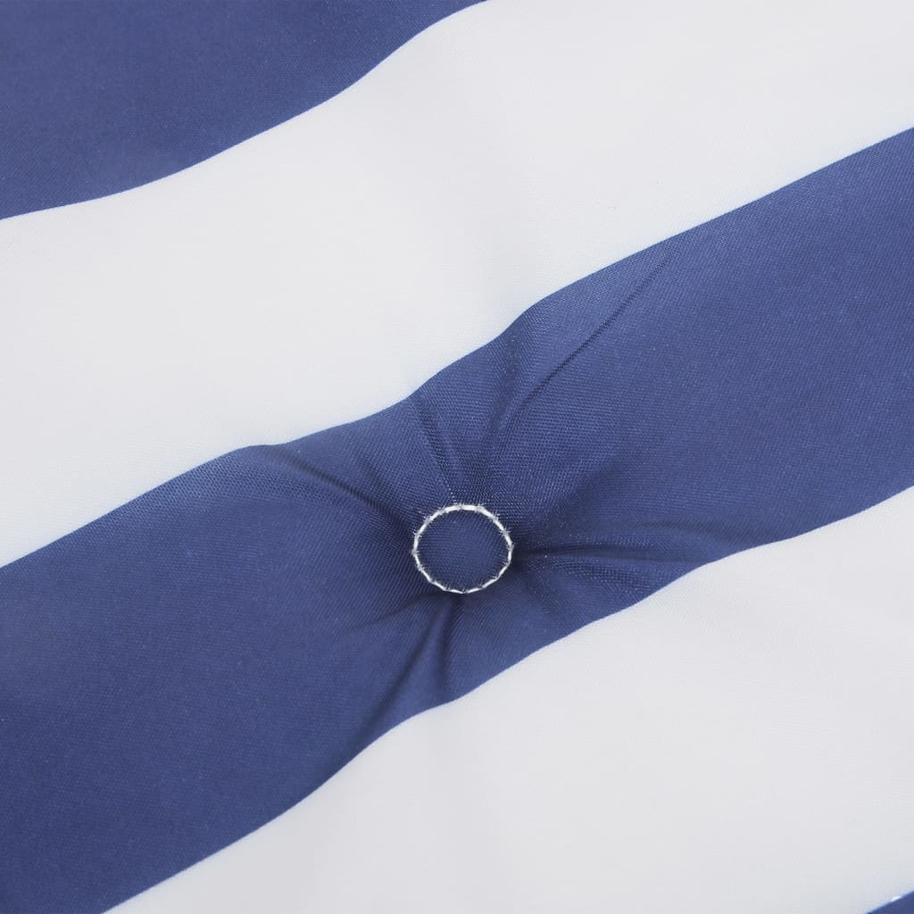 vidaXL Blazine za stole Adirondack 2 kosa modro bele črte tkanina