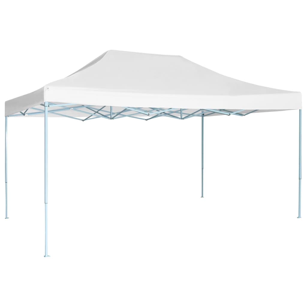 vidaXL Zložljiv vrtni šotor 3x4,5 m bel