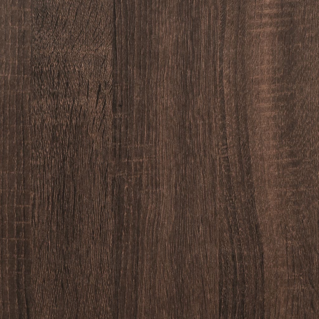 vidaXL Posteljni okvir rjav hrast 120x190 cm inženirski les