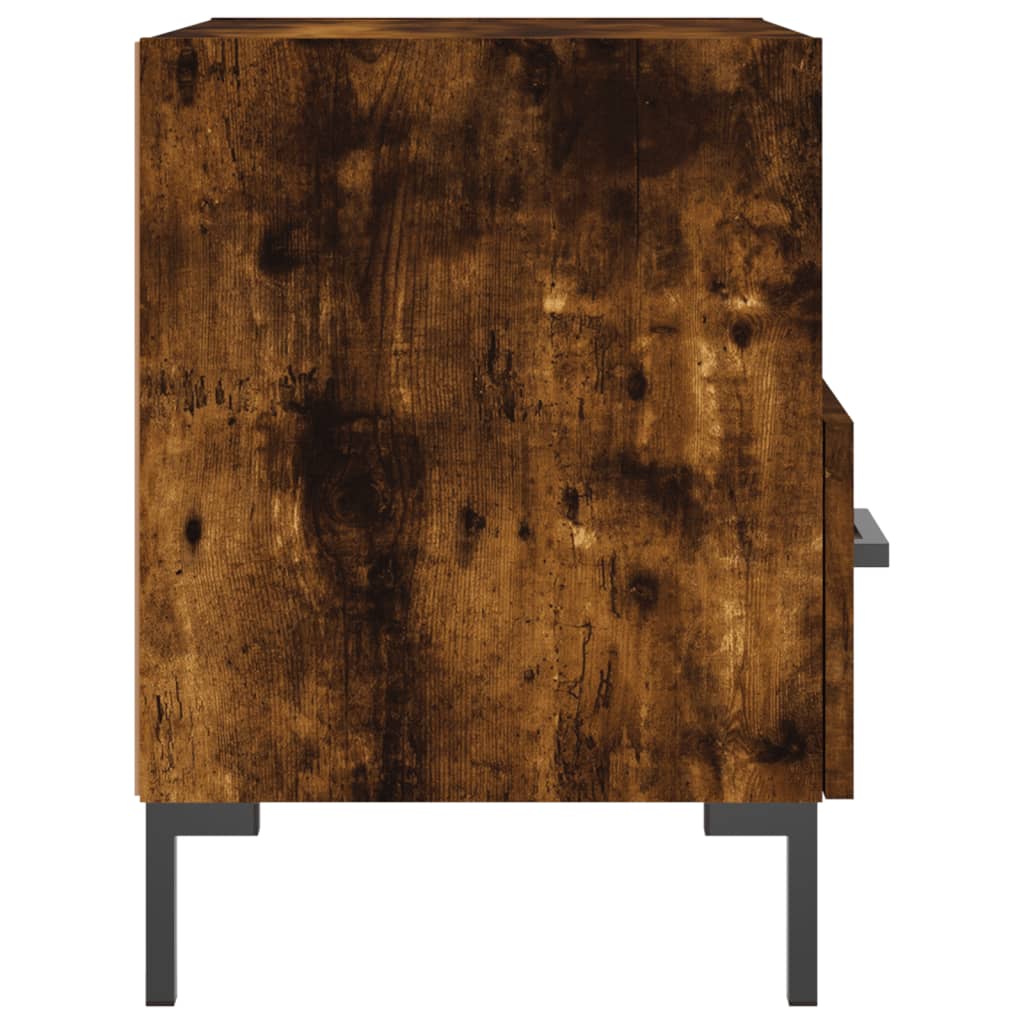 vidaXL Nočna omarica dimljeni hrast 40x35x47,5 cm inženirski les
