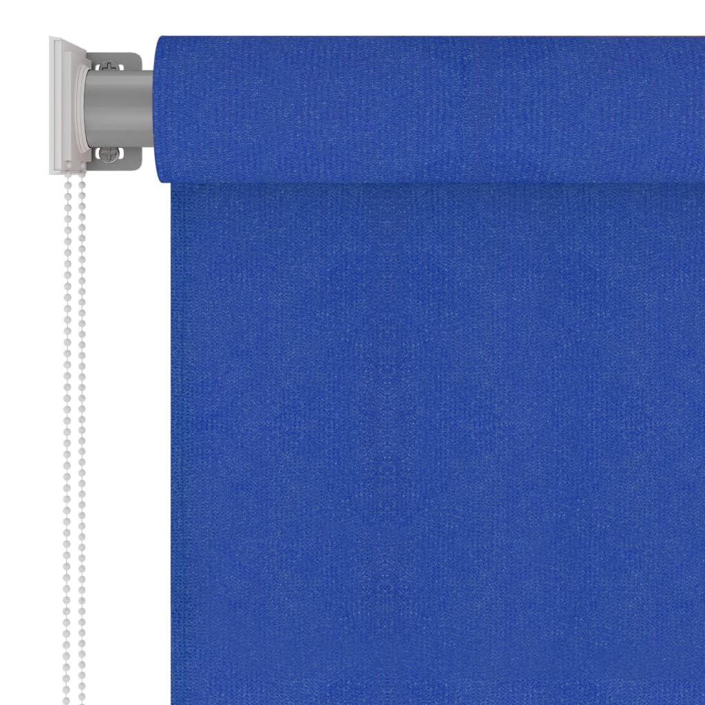 vidaXL Zunanje rolo senčilo 140x230 cm modro HDPE