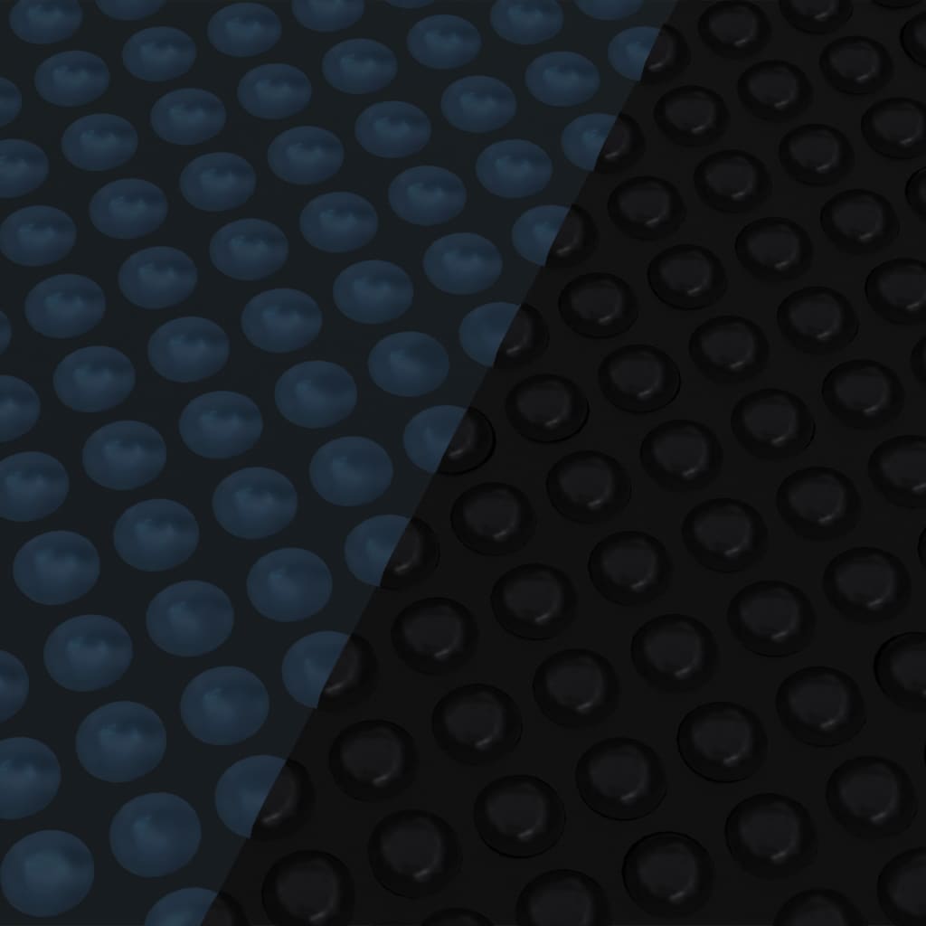 vidaXL Plavajoča PE solarna folija za bazen 1000x600 cm črna in modra