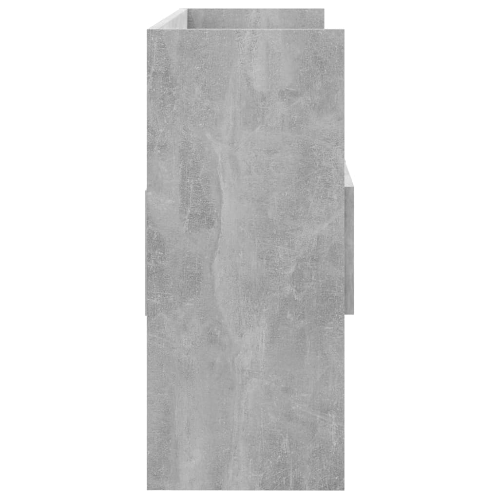 vidaXL Komoda betonsko siva 105x30x70 cm iverna plošča