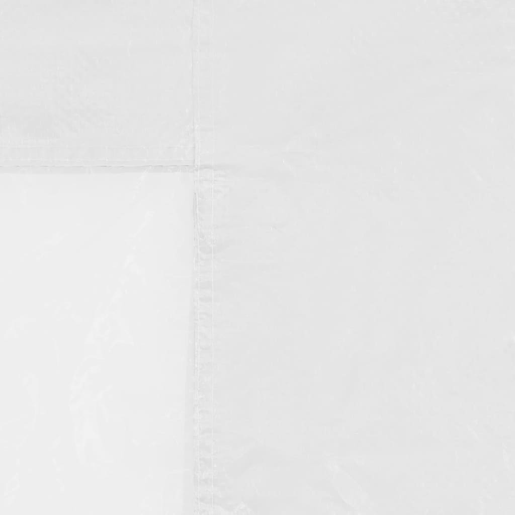 vidaXL Stranice za vrtni šotor 2 kosa z okni bele