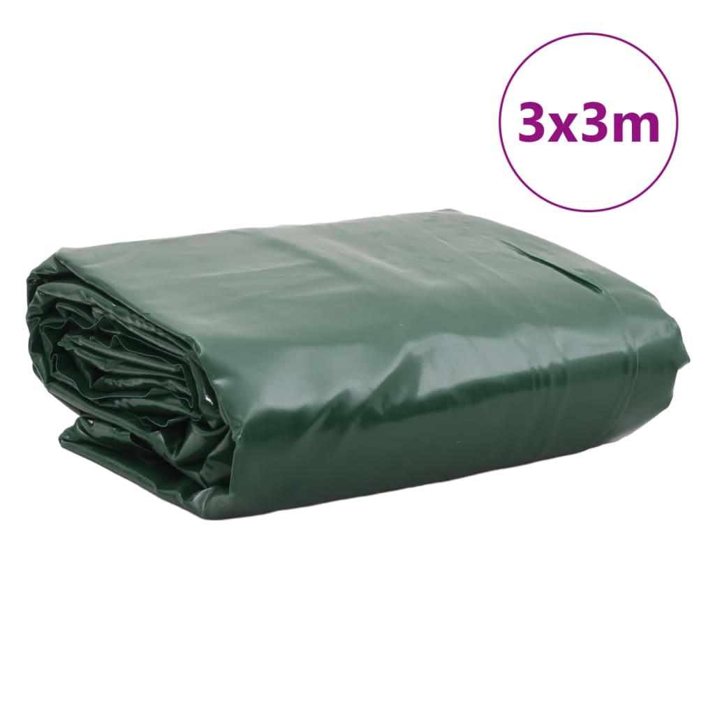 vidaXL Ponjava zelena 3x3 m 650 g/m²
