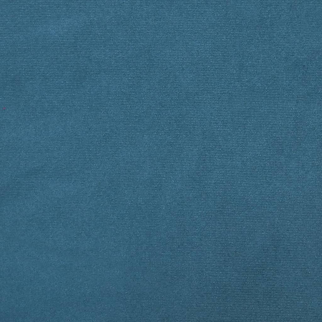 vidaXL Vzglavna stranica modra 80 cm žamet