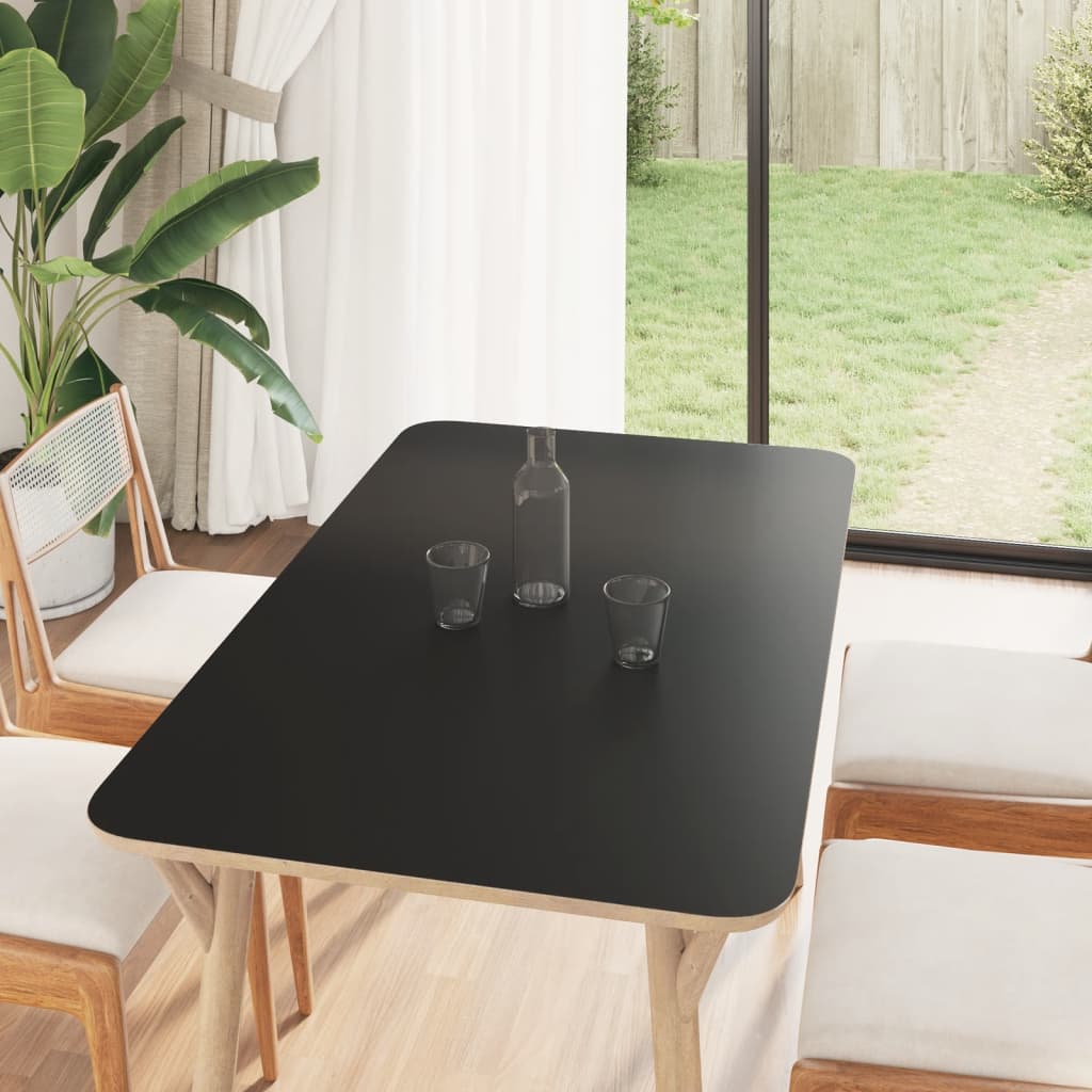 vidaXL Nalepka za pohištvo samolepilna mat črna 90x500 cm PVC