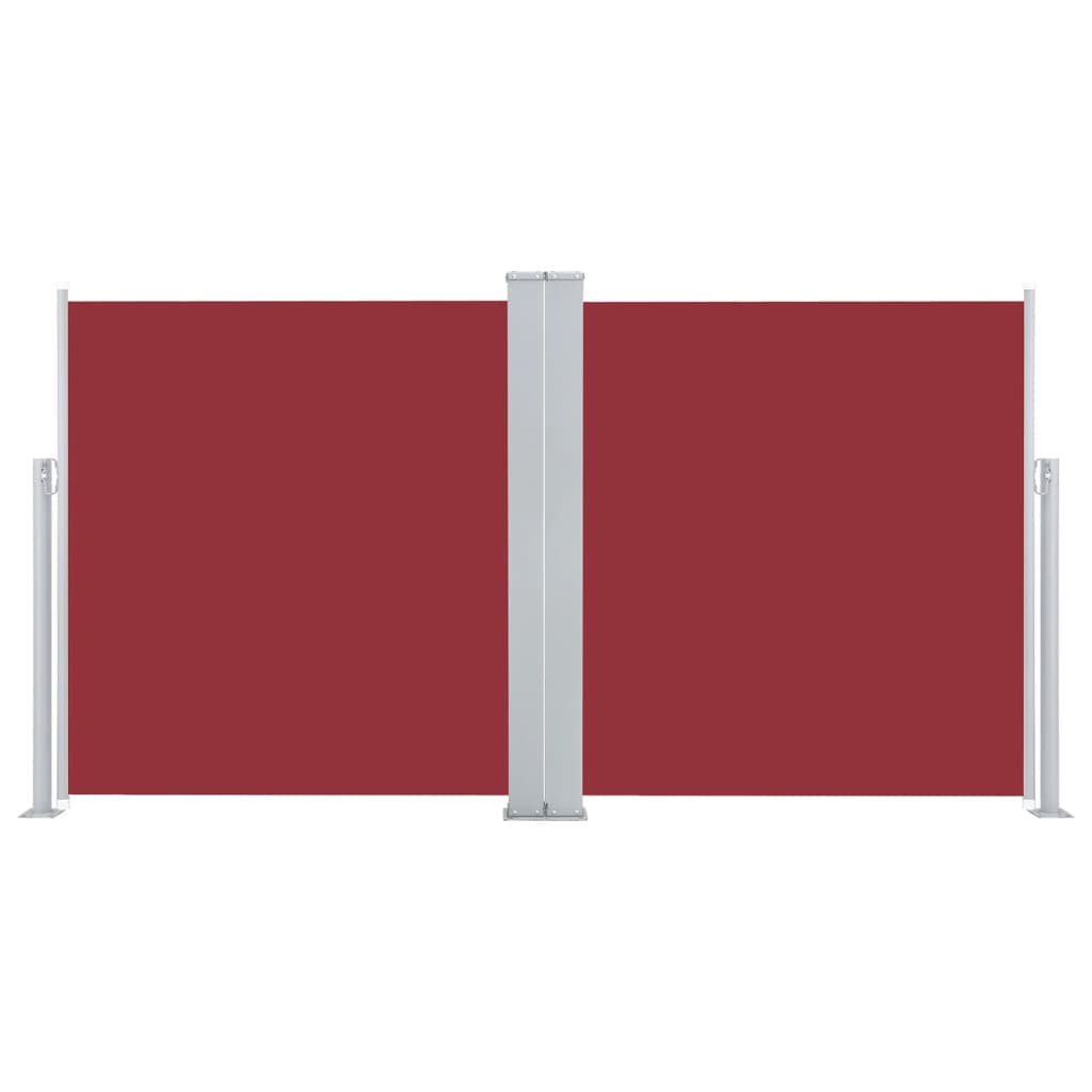 vidaXL Zložljiva stranska tenda 170x600 cm rdeča