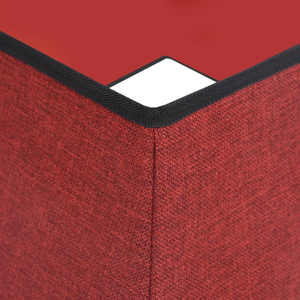 vidaXL Podloga za novoletno jelko rdeča in bela 48x48x25 cm