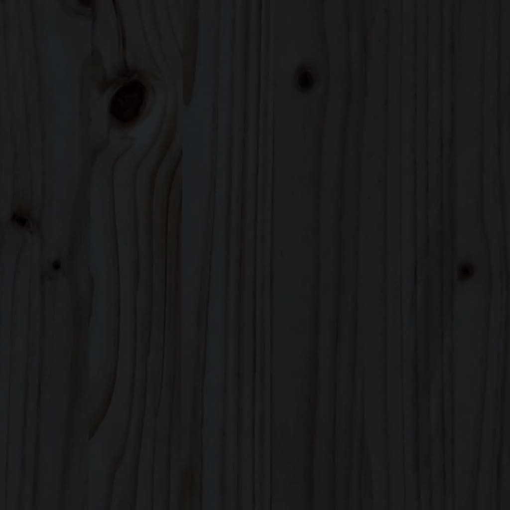 vidaXL Otroški pograd z zavesami bel in črn 90x190 cm trdna borovina