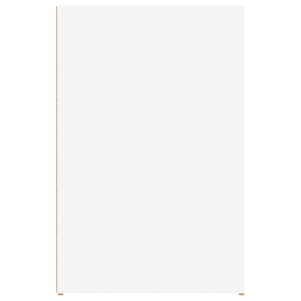 vidaXL Pisalna miza bela 100x49x75 cm inženirski les