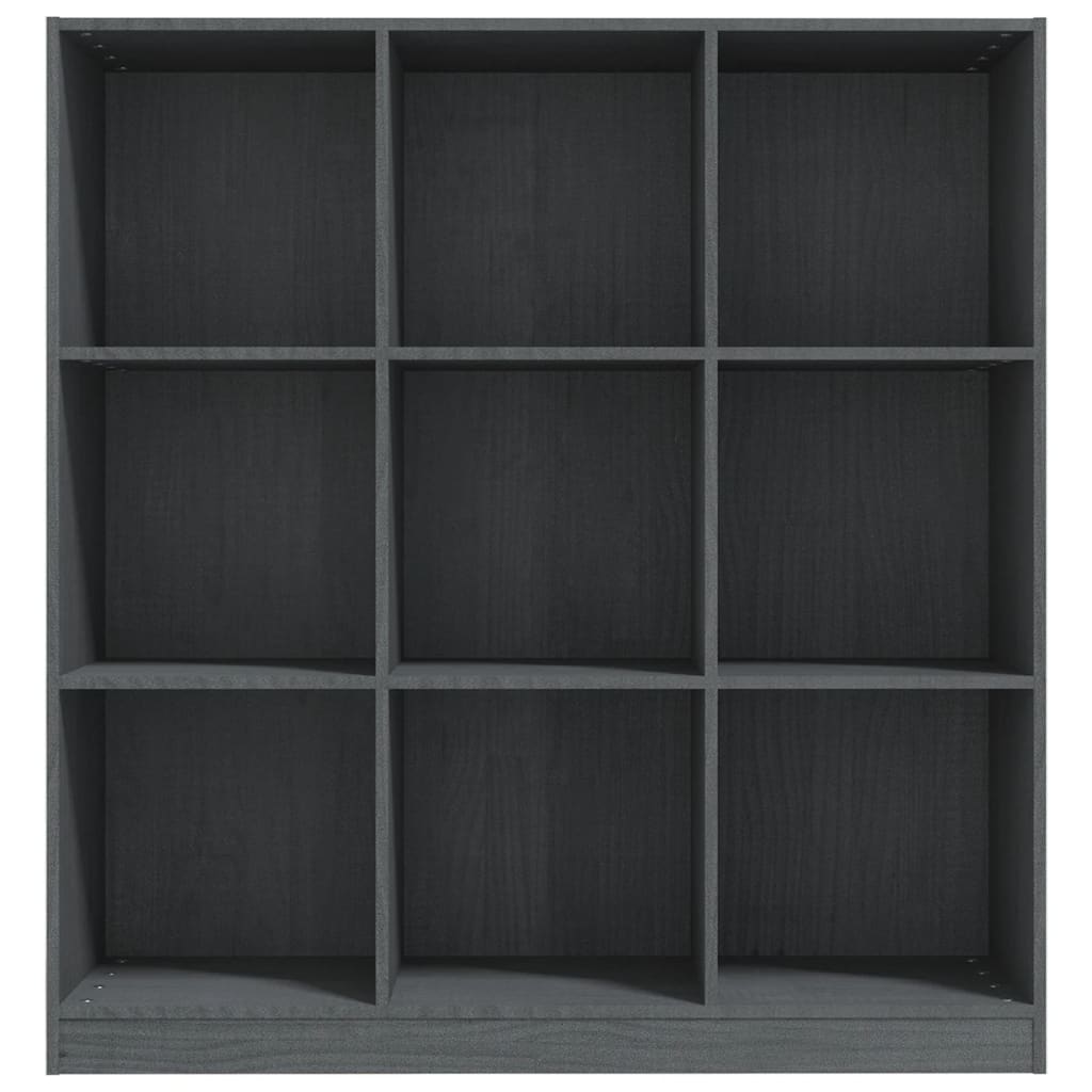 vidaXL Knjižna omara za razdelitev prostora siva 104x33,5x110 cm