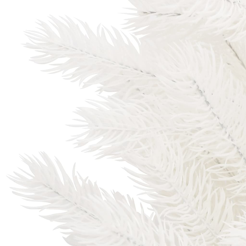 vidaXL Umetna osvetljena novoletna jelka z bunkicami bela 65 cm