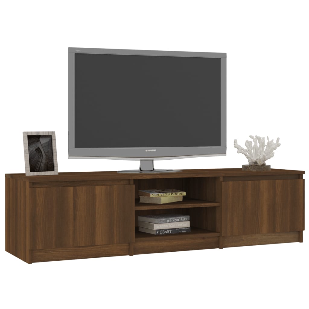 vidaXL TV omarica rjavi hrast 140x40x35,5 cm konstruiran les