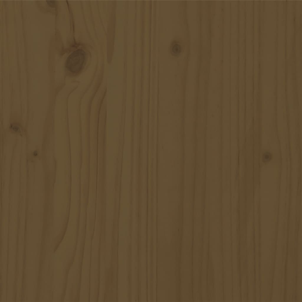 vidaXL Posteljni okvir medeno rjav iz trdnega lesa 75x190 cm