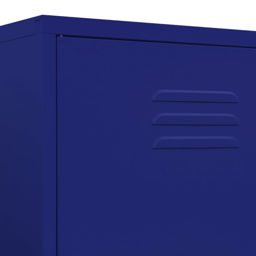 vidaXL Garderobna omara mornarsko modra 90x50x180 cm jeklo